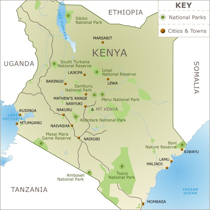 Kenya Map 